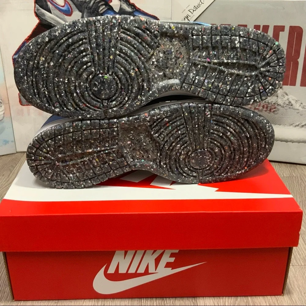 Nike Dunk Low GS Blk Light Photo Blue Mint - Size 6.5Y/8W - DR0165-001 New